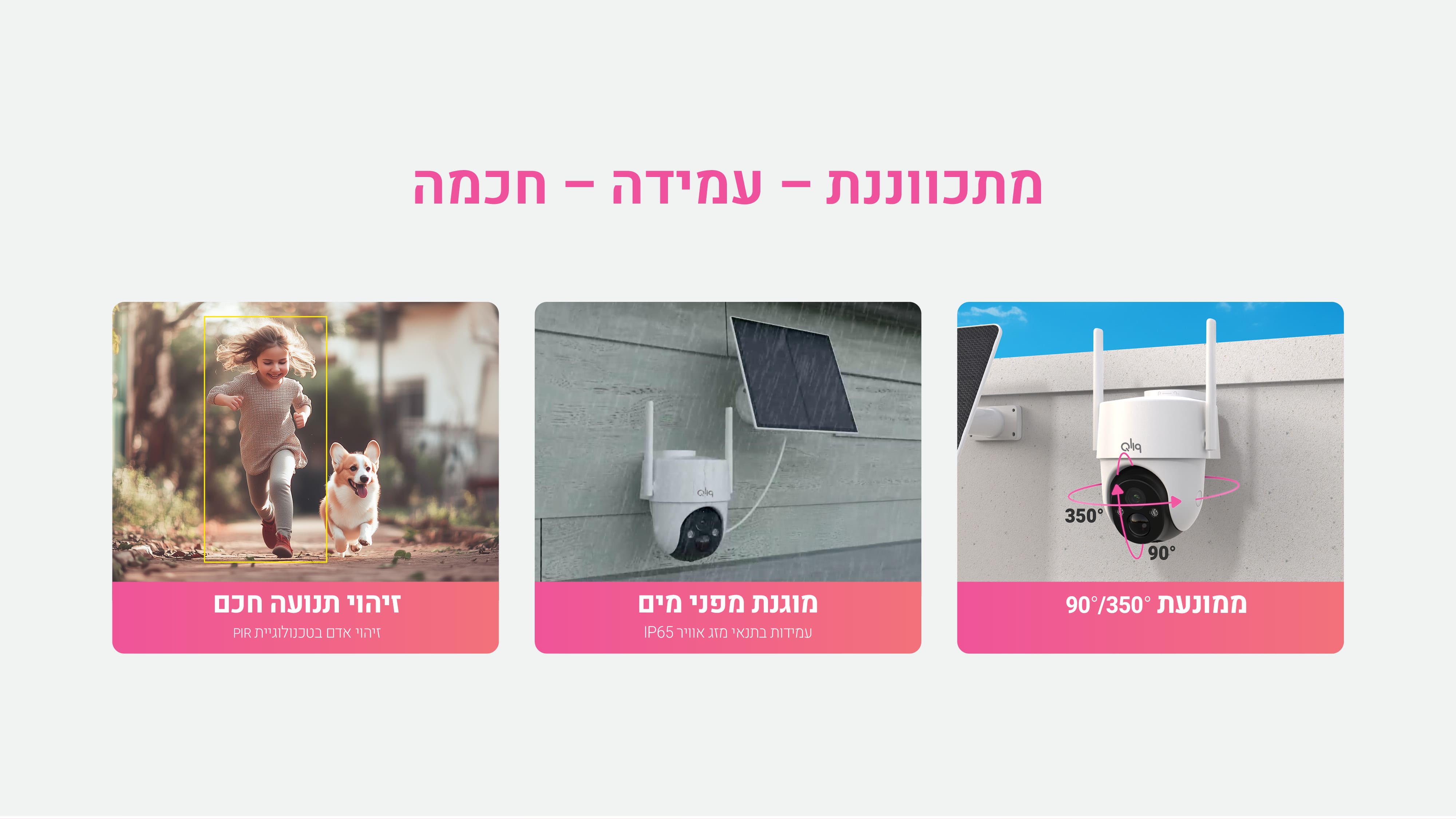 מצלמת אבטחה מתכווננת עמידה וחכמה מצלמת אבטחה מתכווננת עמידה וחכמה מבית provisionISR